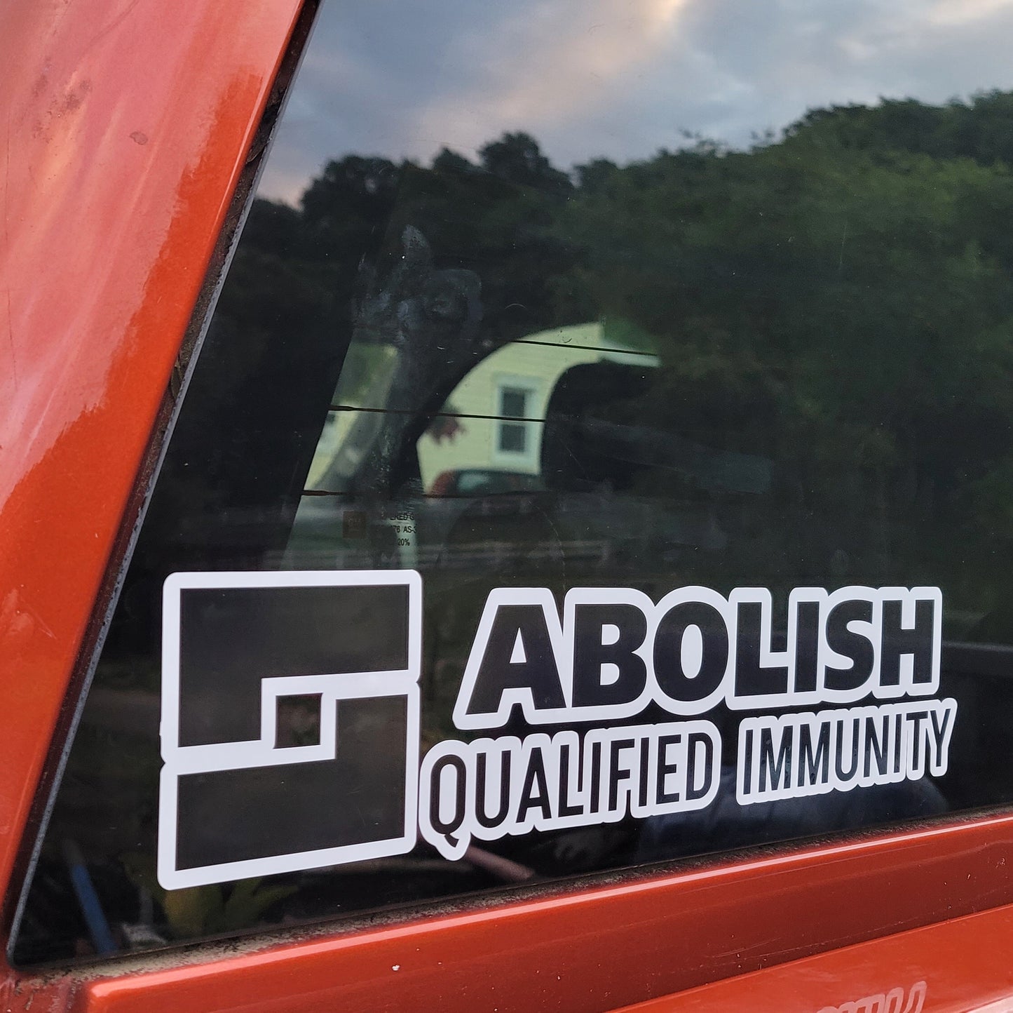 Abolish Qualified Immunity Sticker - Vinyl
