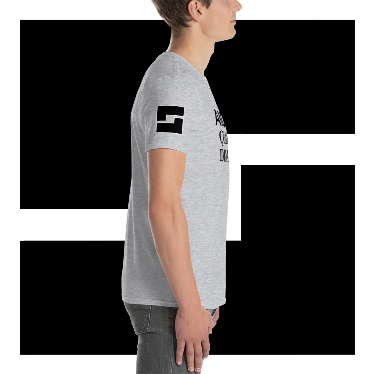 Abolish Qualified Immunity (front) - LackLuster Logo (right sleeve)