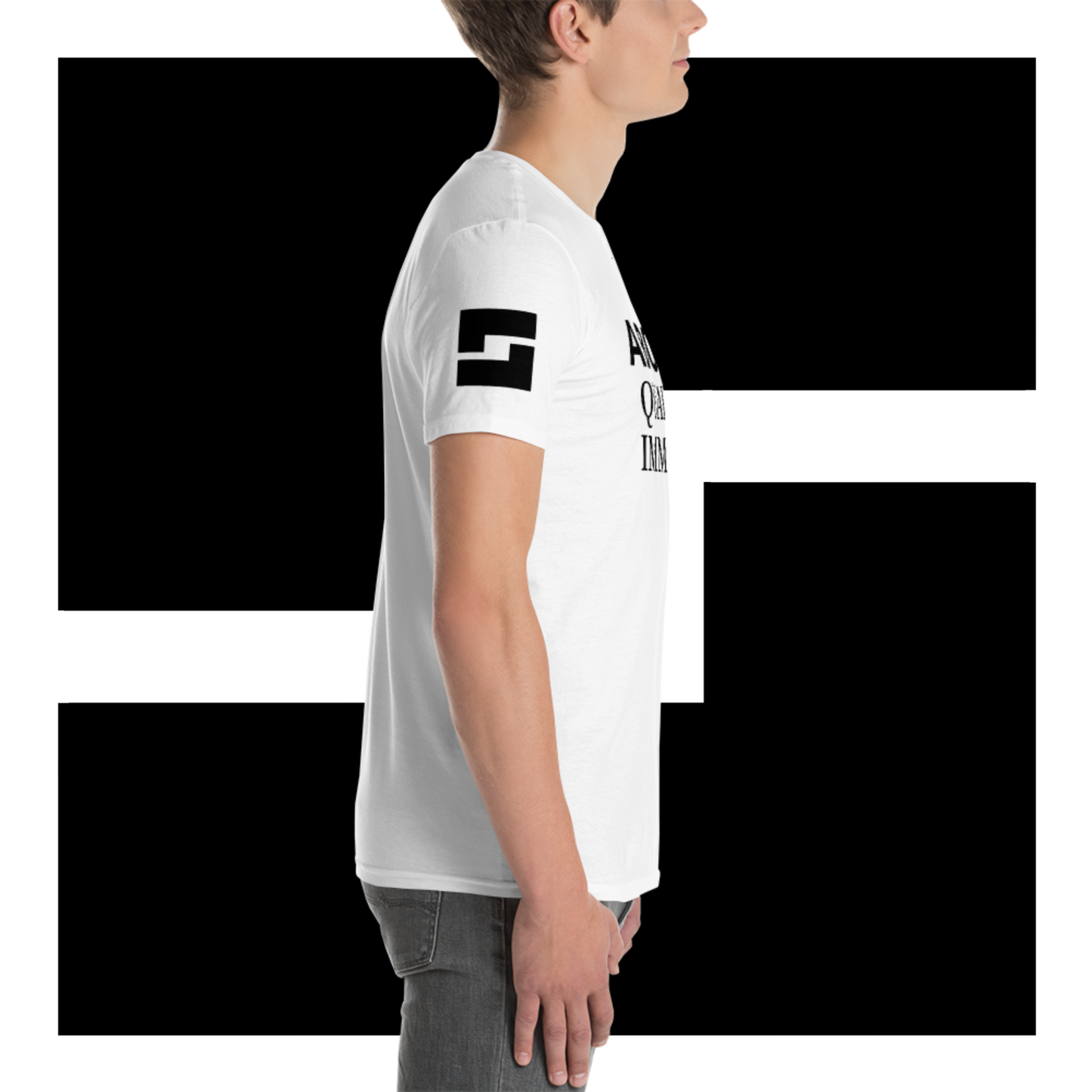 Abolish Qualified Immunity (front) - LackLuster Logo (right sleeve)