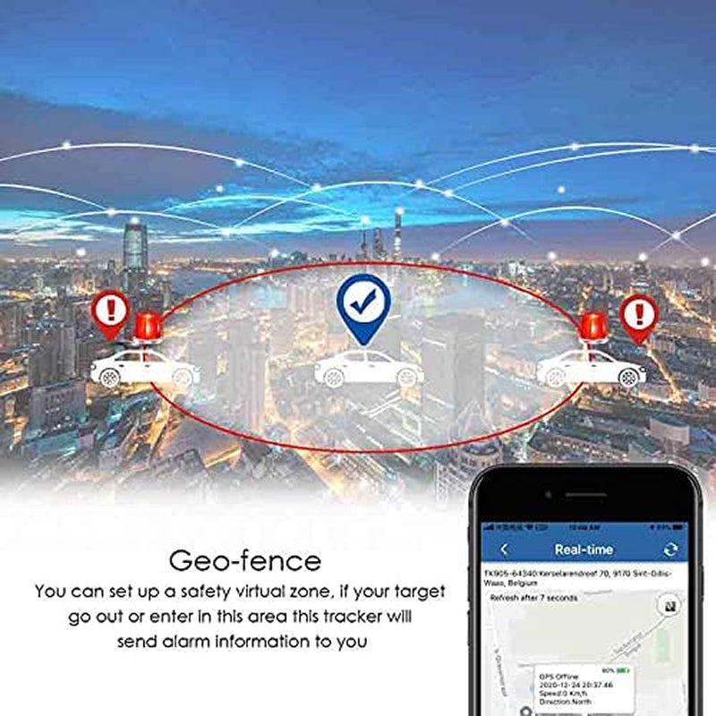 Magnetic GPS Tracker for Vehicles Car GPS Tracker Device Real Time GPS Tracker for Car Motorcycles Trucks Vehicles - 4G TK905