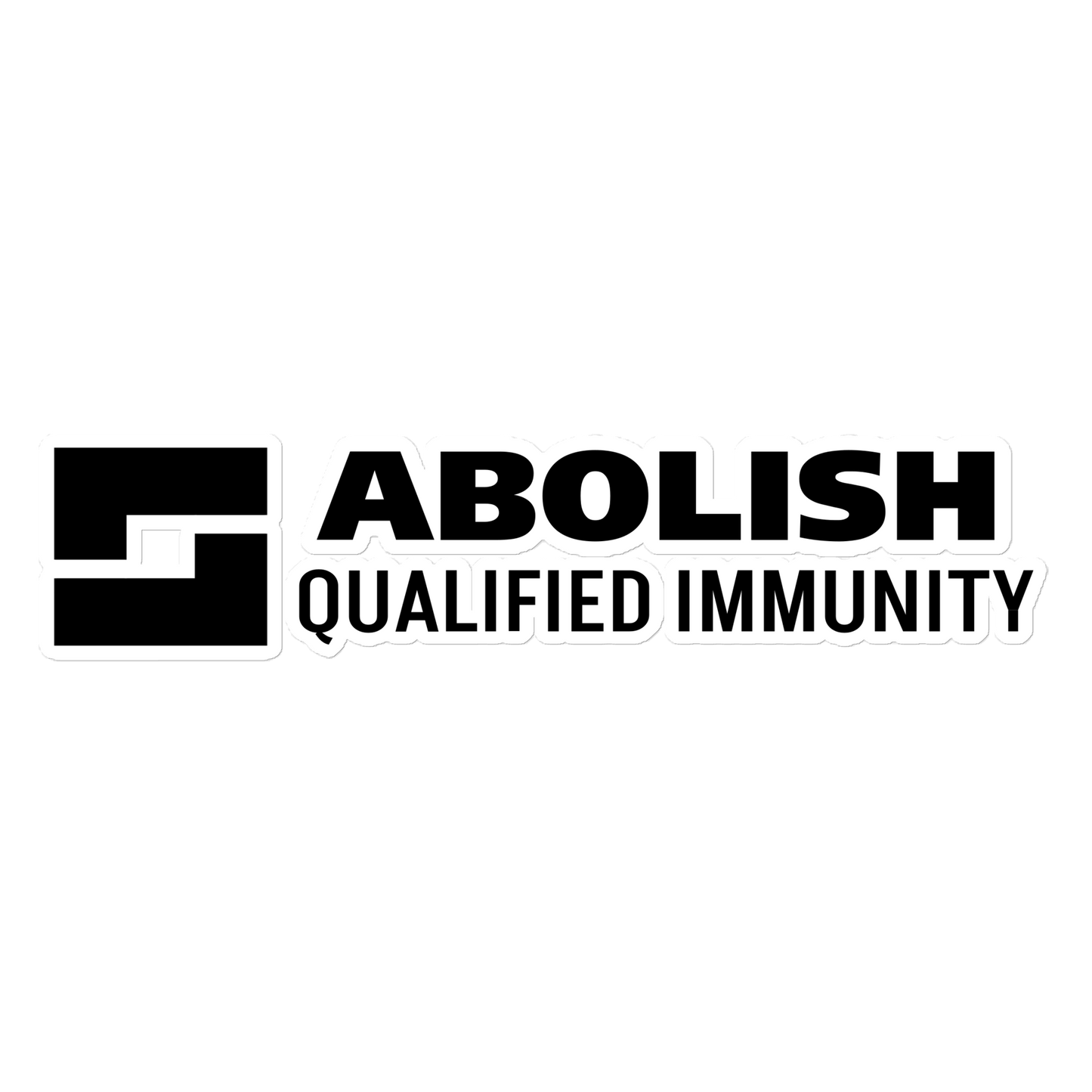 Abolish Qualified Immunity Bumper Sticker