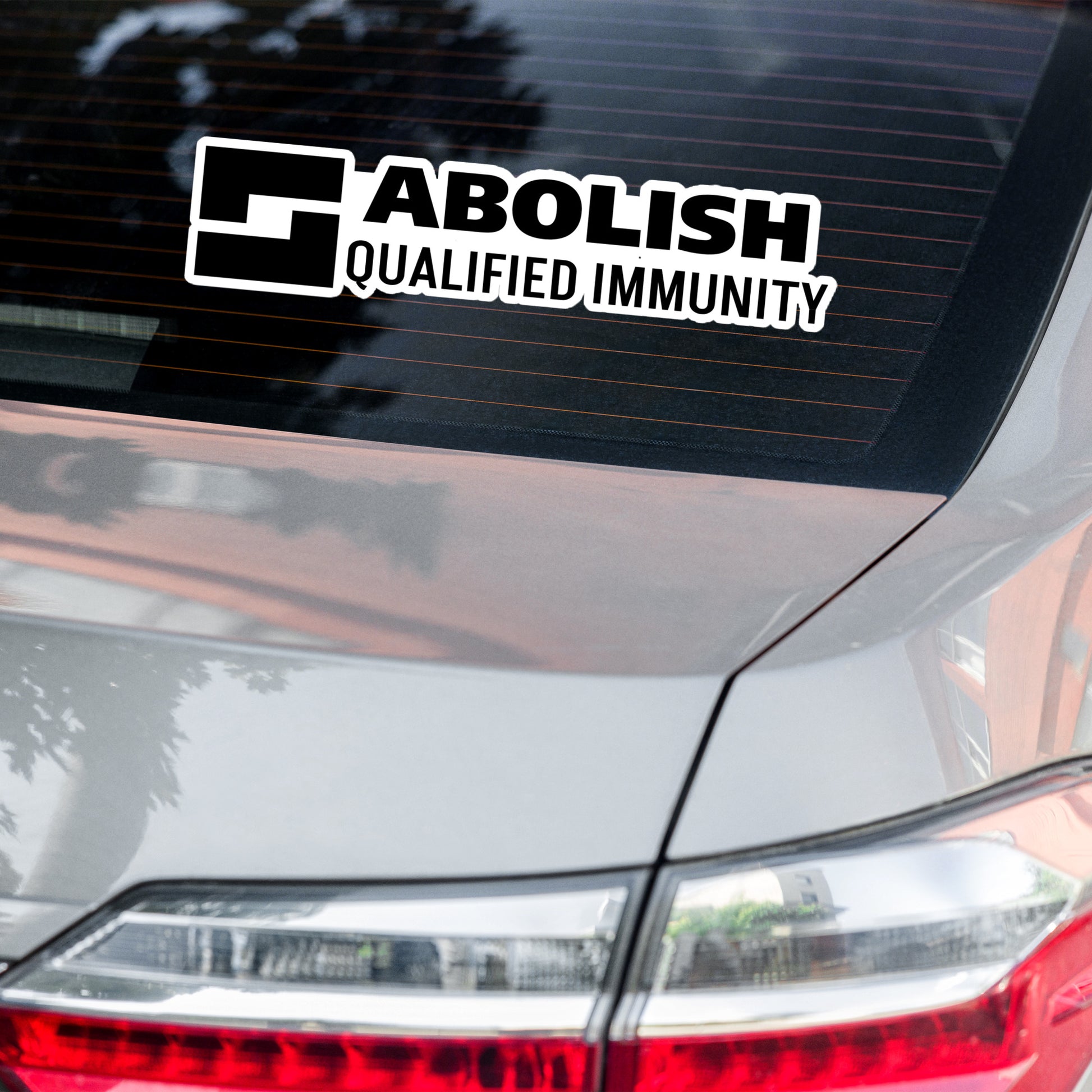 Abolish Qualified Immunity Sticker - Vinyl – LackLuster Media