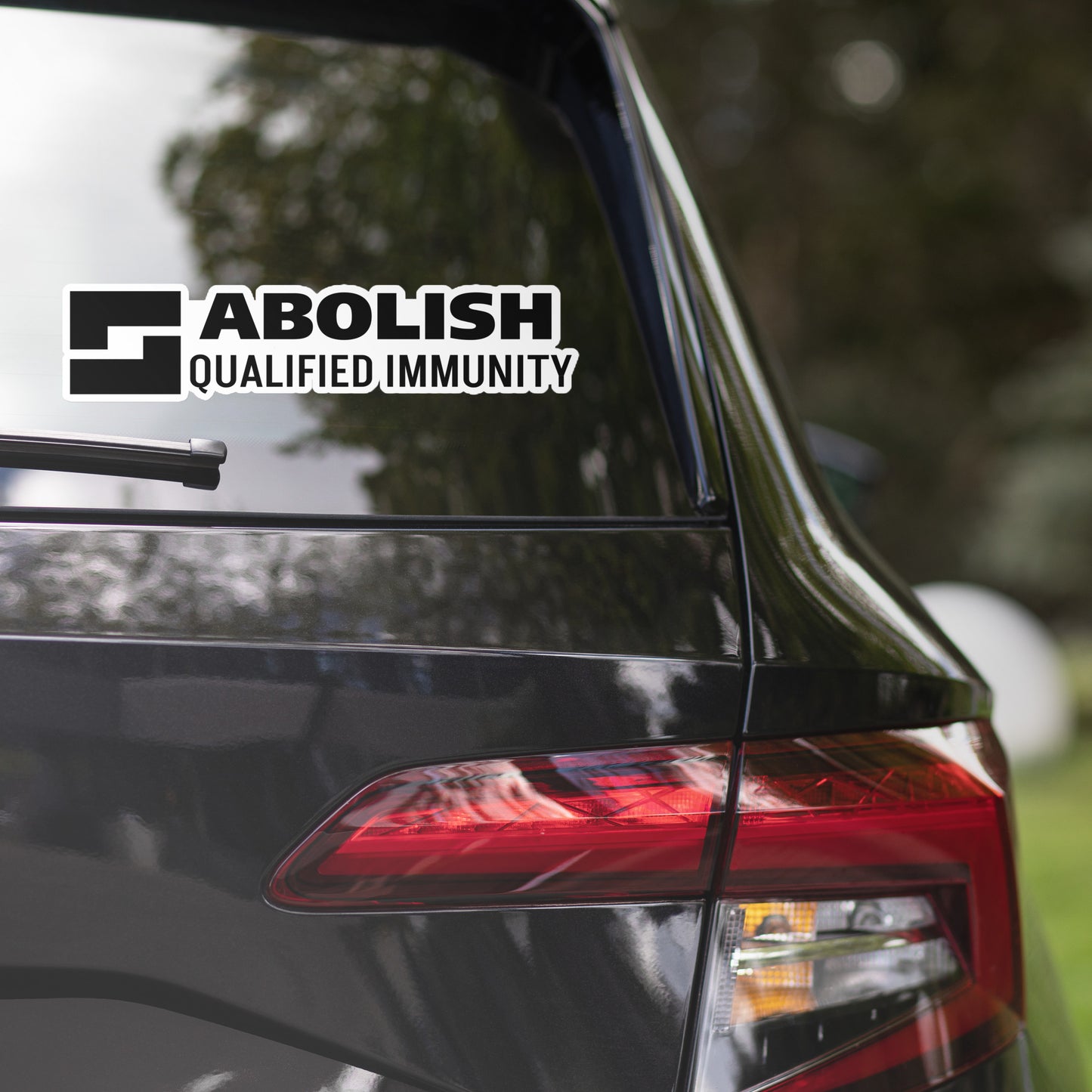 Abolish Qualified Immunity Sticker - Vinyl