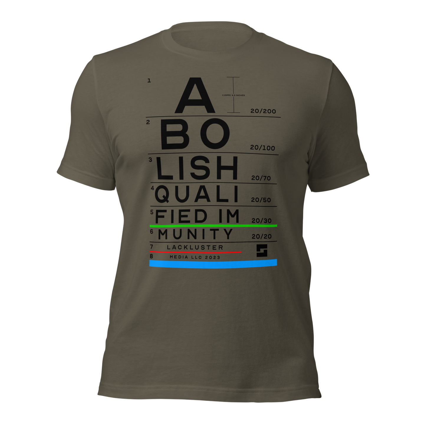 Abolish Qualified Immunity - Eye Chart Shirt
