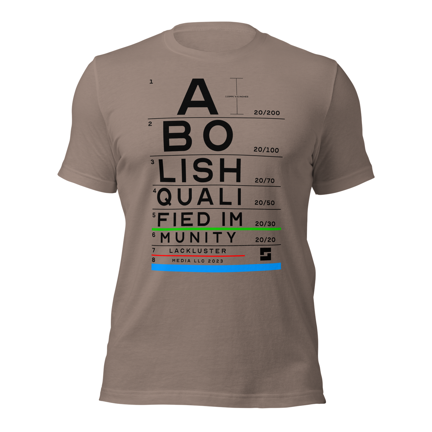 Abolish Qualified Immunity - Eye Chart Shirt